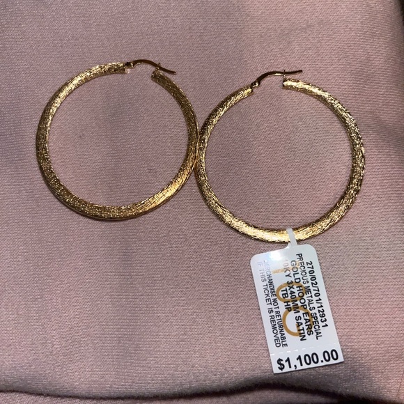 10KY Gold Hoop earrings - Picture 1 of 2